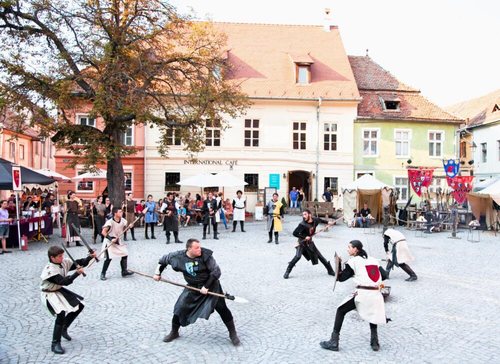 Démonstrations au Festival médiéval de Sighișoara